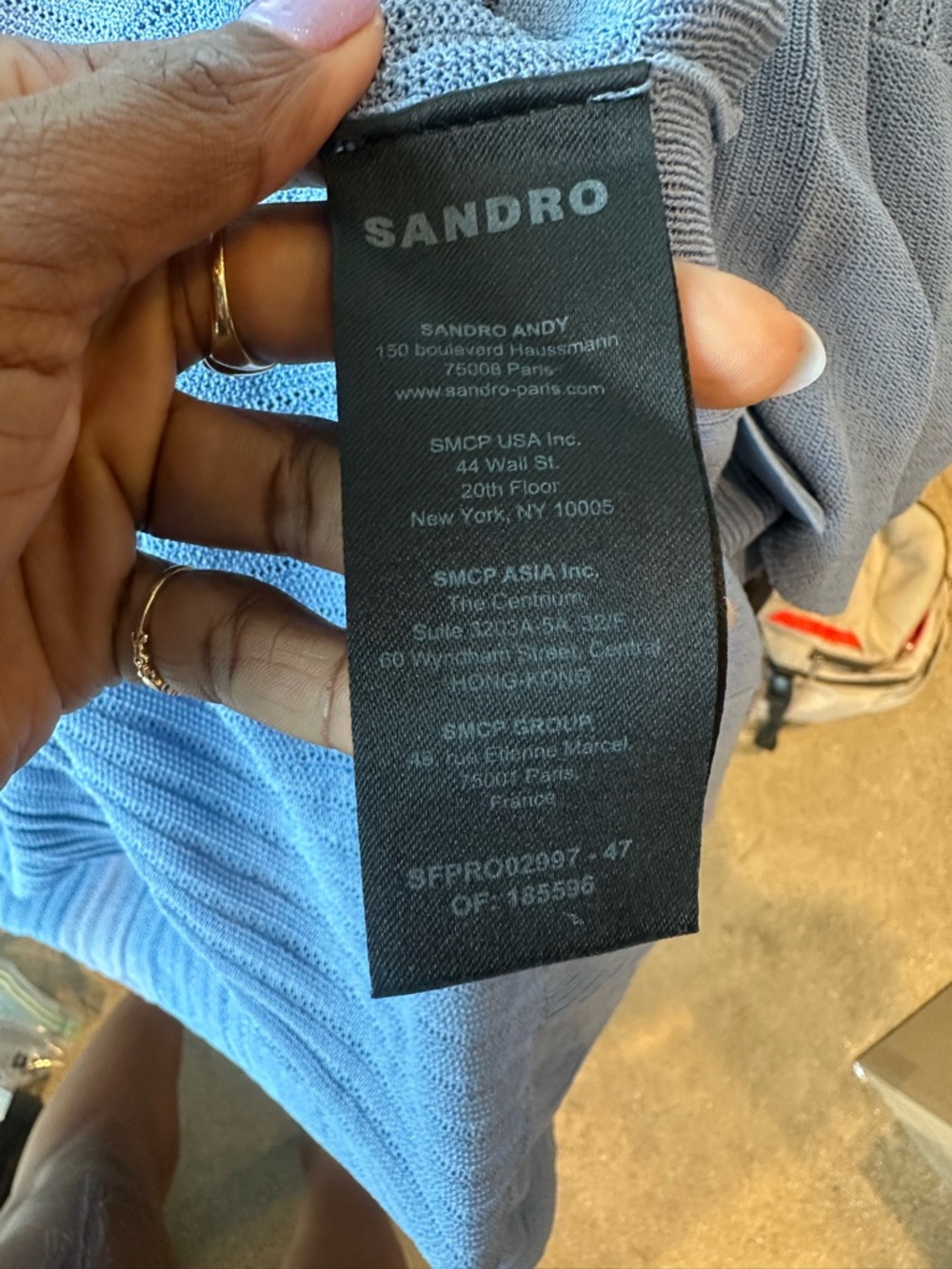 Blue Sandro Dress - Picture 7 of 8